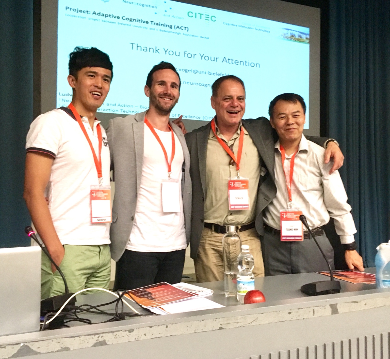 Ming-Yang Cheng with international research colleagues at the 2017 ISSP World Congress in Seville